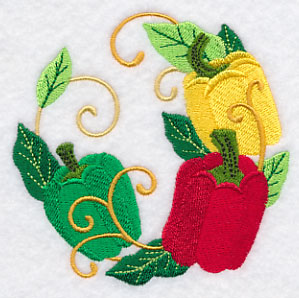 Bell Pepper Wreath