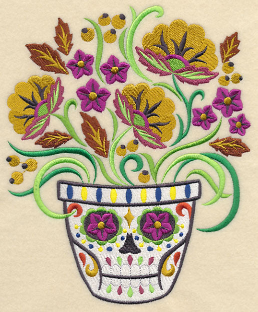 Frightful Flowers in Sugar Skull