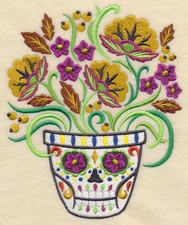 Frightful Flowers in Sugar Skull