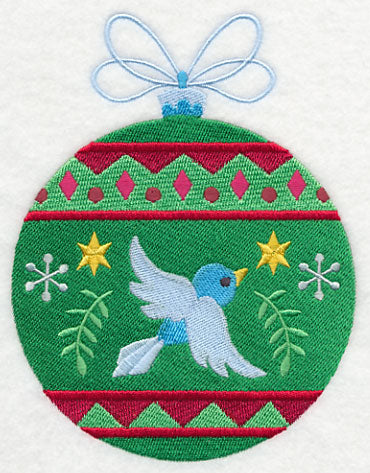 Christmas Ornament with Bluebird