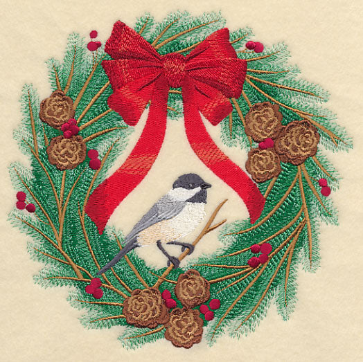 Chickadee-dee Christmas Wreath