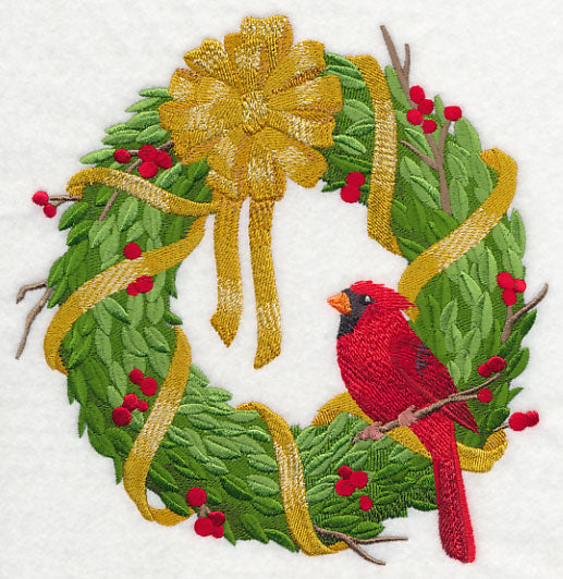 Christmas Cardinal Wreath