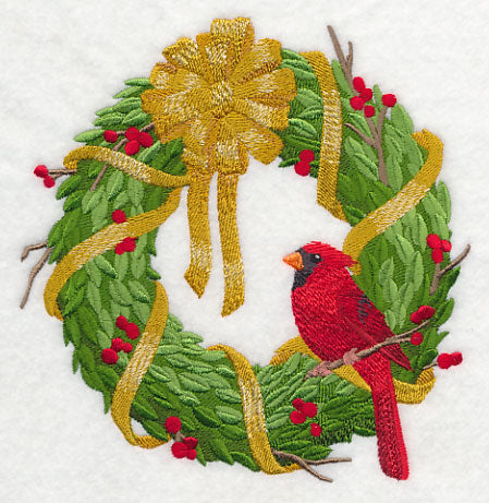 Christmas Cardinal Wreath