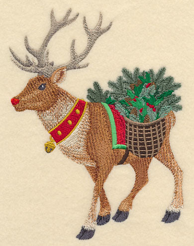Wreathed in Christmas Smiles - Rudolph
