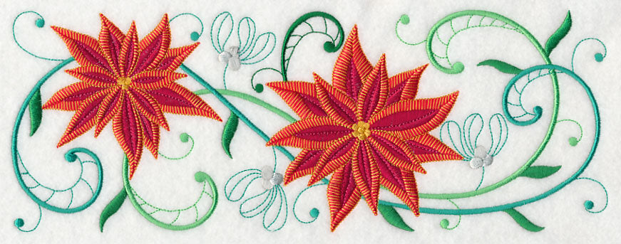 Poinsettia Potpourri Border