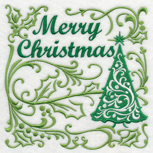 Merry Christmas with Festive Filigree