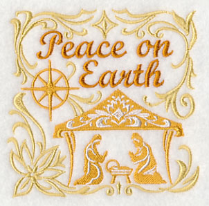 Peace on Earth with Nativity Scene