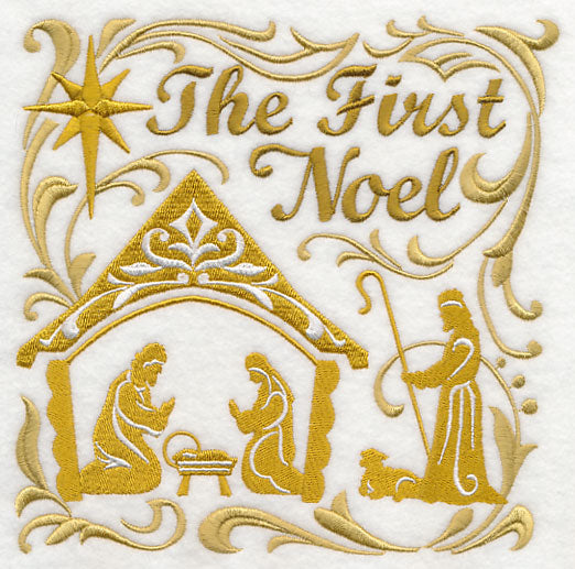 The First Noel with Nativity Scene