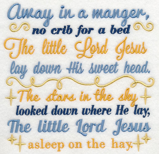 Away in a Manger Carol Square