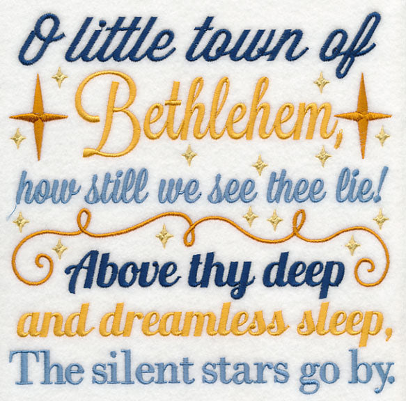 O Little Town of Bethlehem Carol Square