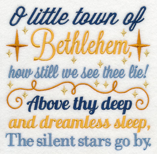 O Little Town of Bethlehem Carol Square