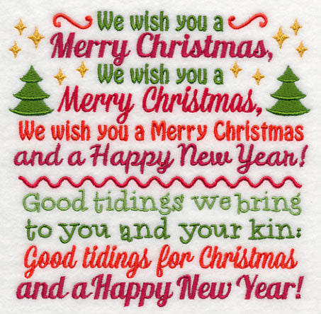 We Wish You a Merry Christmas Carol Square