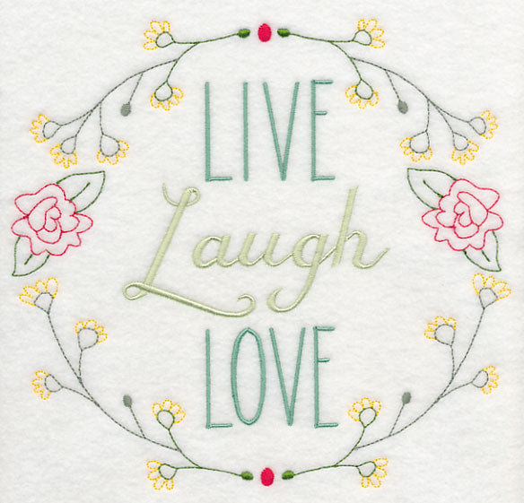 Live Laugh Love Wreath