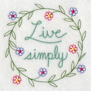 Live Simply Wreath
