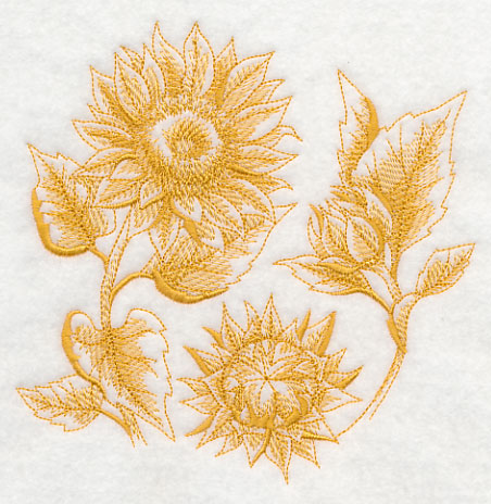 Sunflower Botanical (Toile)