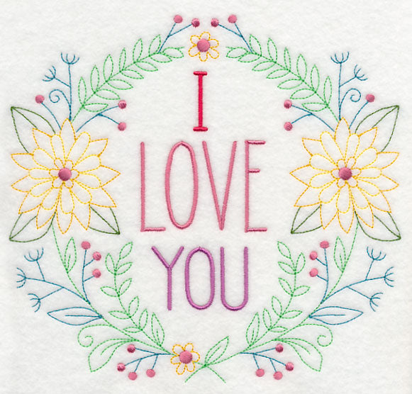 I Love You Wreath