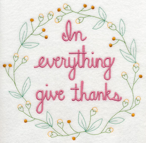 In Everything Give Thanks Wreath