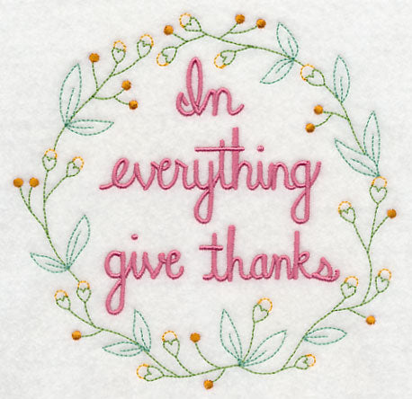 In Everything Give Thanks Wreath