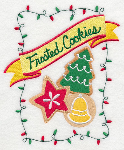 Sweet Christmas Frosted Cookies