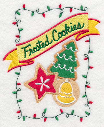 Sweet Christmas Frosted Cookies