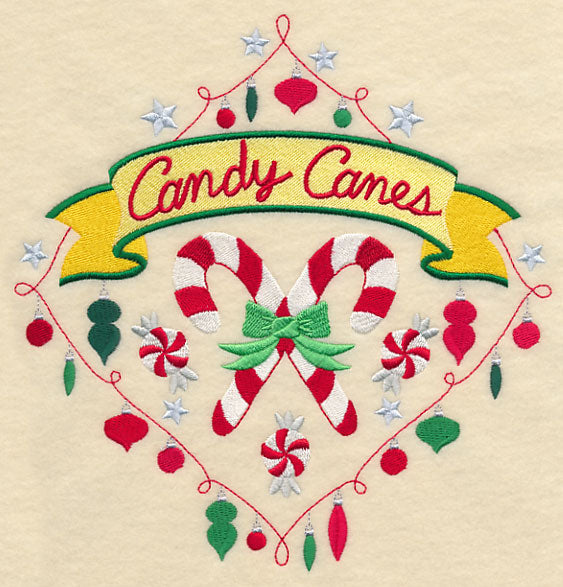 Sweet Christmas Candy Canes Diamond