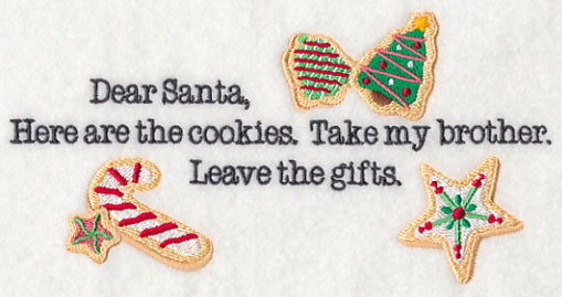 Dear Santa with Christmas Cookies (Brother)