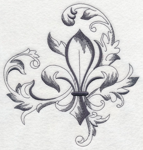 Baroque Fleur de Lis Flourish