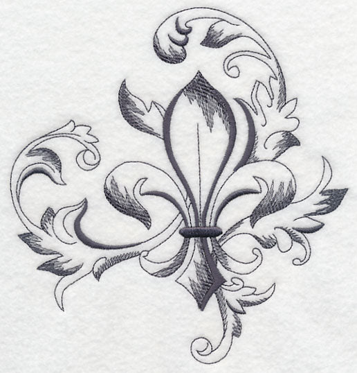 Baroque Fleur de Lis Flourish