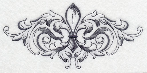 Baroque Fleur de Lis Spray