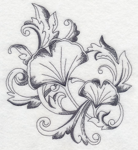 Baroque Ginkgo Flourish