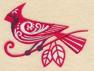 Cardinal with Flourish