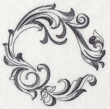 Baroque Circle Frame