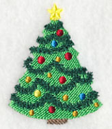 Christmas Tree with Garland