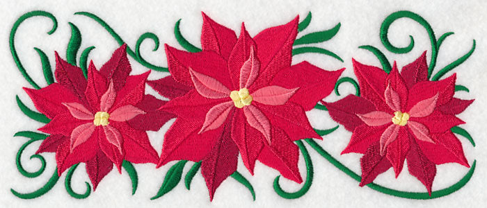 Tis the Season Poinsettia Border
