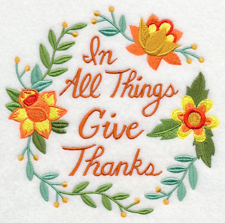 In All Things Give Thanks Wreath