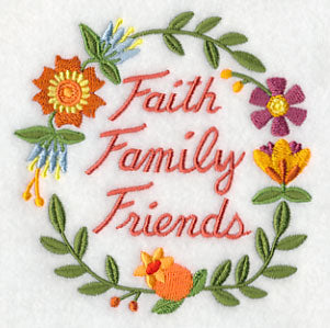 Faith Family Friends Wreath