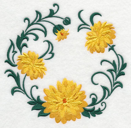 Autumn Chrysanthemum Wreath