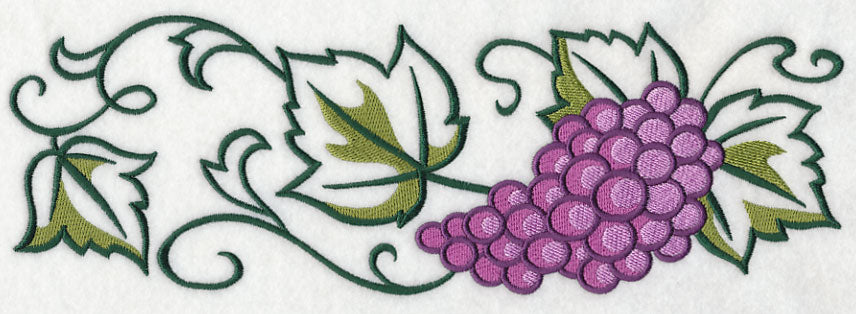 Graceful Grape Bunch Border