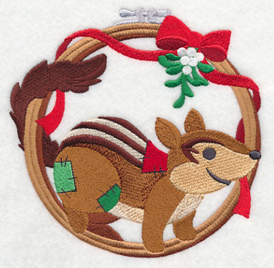 Hoop It Up Christmas Chipmunk
