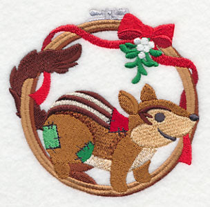 Hoop It Up Christmas Chipmunk