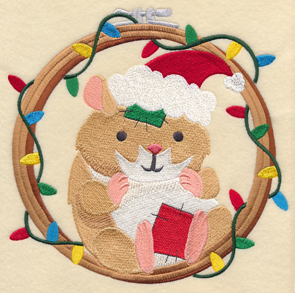 Hoop It Up Christmas Hamster