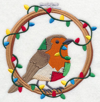 Hoop It Up Christmas Robin