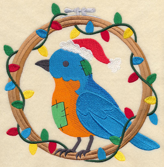 Hoop It Up Christmas Bluebird