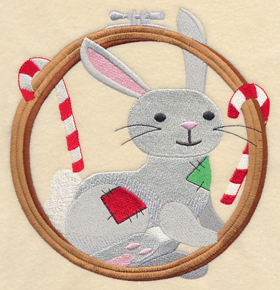 Hoop It Up Christmas Rabbit