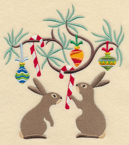 Deck the Halls with Christmas Rabbits