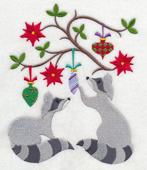 Deck the Halls with Christmas Raccoons