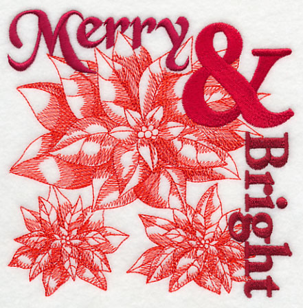 Merry and Bright Christmas Square
