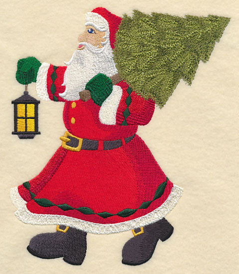 Bringing Home the Tree with Santa