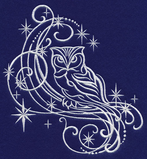 White Christmas Owl