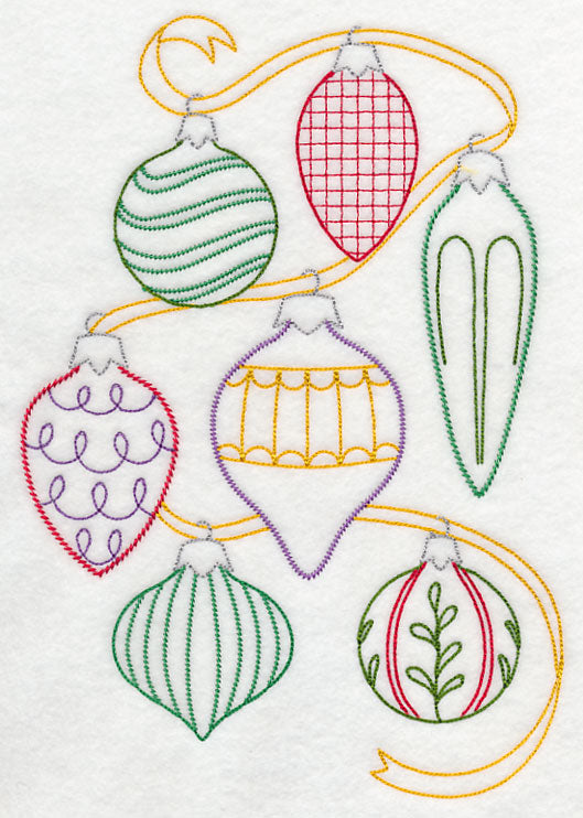 Very Merry Christmas Ornament Collage (Vintage)